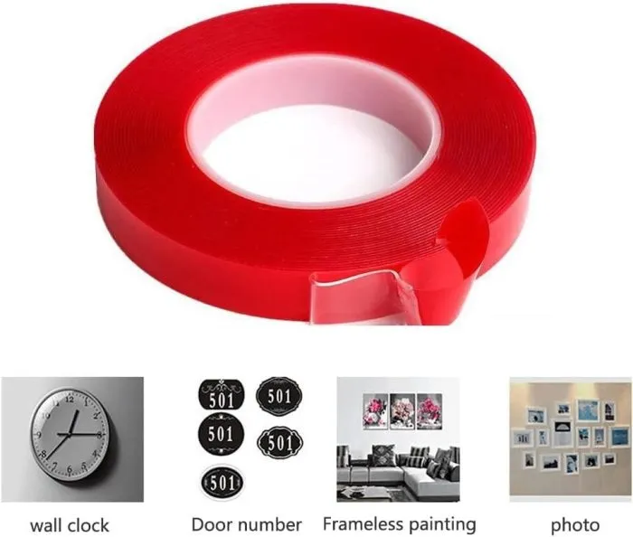 3 meters 15mm Transparent Silicone Double Sided Tape Sticker - Image 3