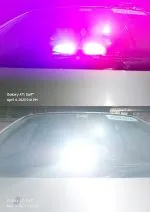 9 LED Multi-Function Strobe Car Dash Flashing Light Red Blue white - Image 3