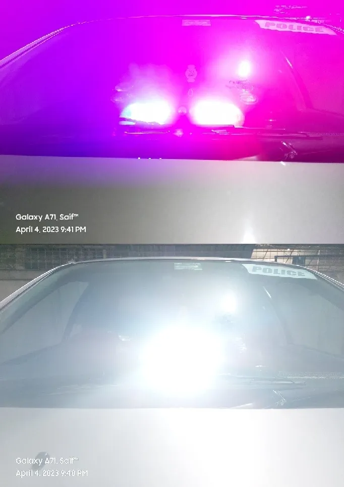 9 LED Multi-Function Strobe Car Dash Flashing Light Red Blue white - Image 3