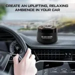 Premium Black Odor Car Air Freshener Long-Lasting Wood Cologne Aroma - Image 3