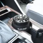 Premium Black Odor Car Air Freshener Long-Lasting Wood Cologne Aroma - Image 2