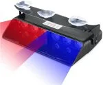Dashboard 6 LED 15 Flash Modes Car Emergency Light - Red & Blue - Image 4