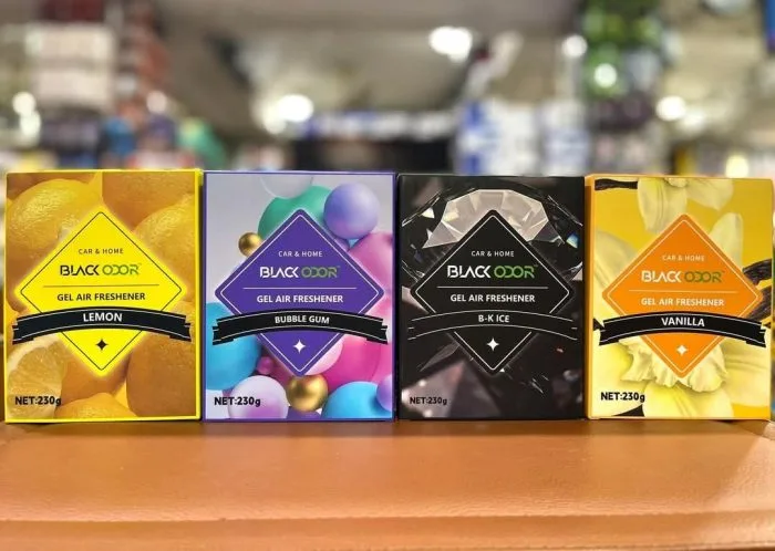 Black Odor Gel Air Freshener For Car & Home 230g - Image 2
