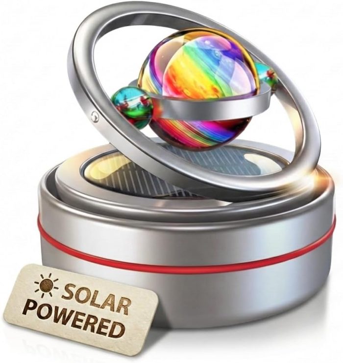 Solar Rotating Car Perfume Fragrance Aluminum Alloy - Image 4