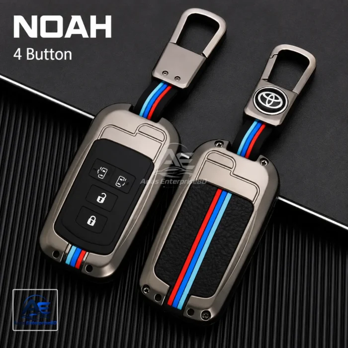 Premium Metal Car Key Cover Smart Protection - Image 3