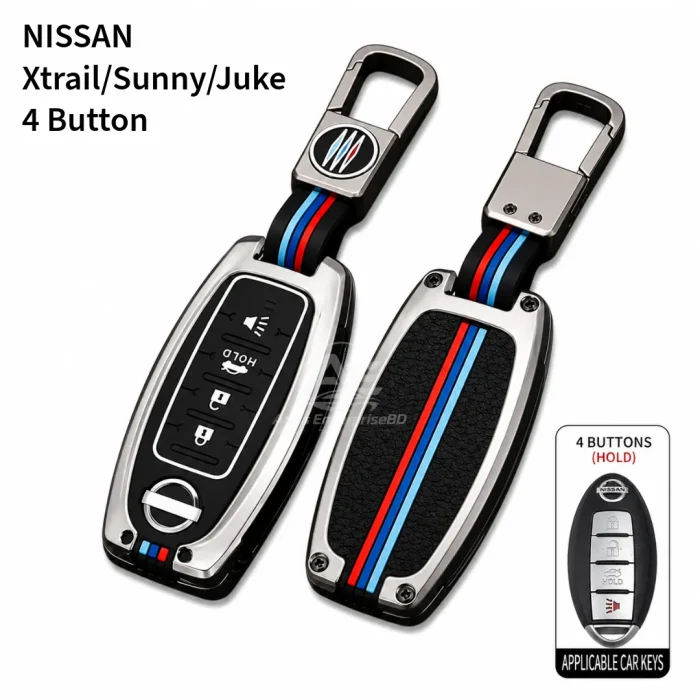 Premium Metal Car Key Cover Smart Protection - Image 2