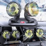 Portable 360° Rotatable Car Fan Fan 12V - Image 2