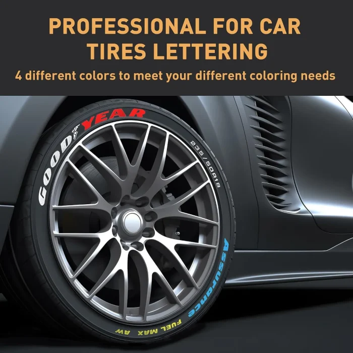 Tire Marker Paint Pens for Car Tires Lettering, Premium Professional Oil-based Ink,Waterproof - Image 3