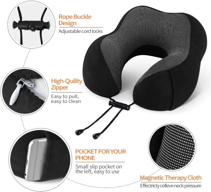 Premium U Shape Neck Pillow for Comfortable Traveling - Image 3