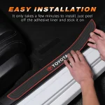Rubber Car Door Sill Protectors 4PCS - Image 3