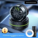 Bushineco Car Wheel Solar Rotating Perfume – Solar-powered, Long-lasting Fragrance