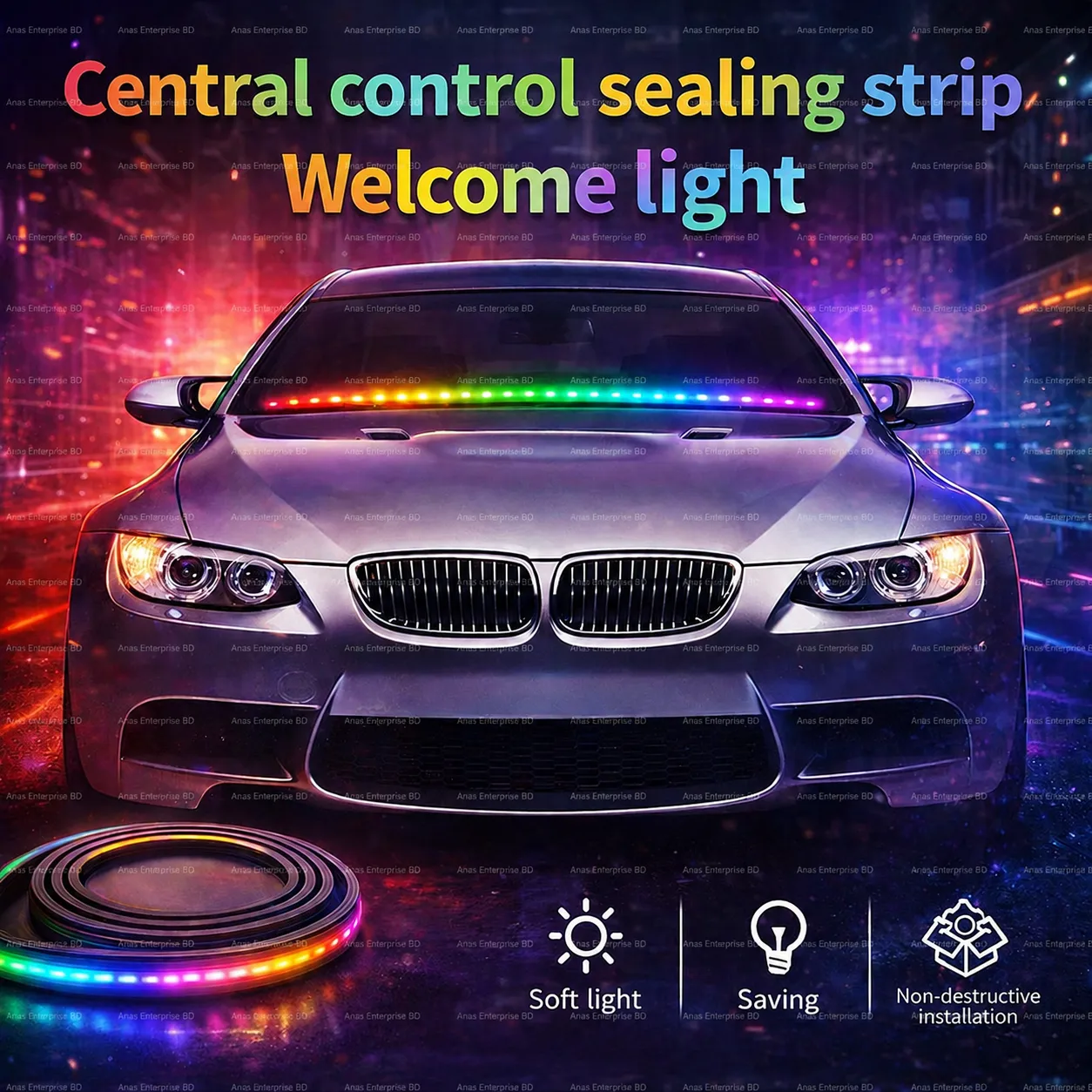 download - 2026-08-25T225614.891 Flexible LED Strip RGB Lights for Car Interior Mood Dashboard Lighting - Image 1