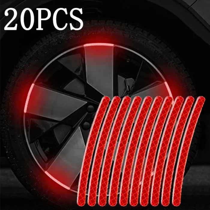 Colorful Car Wheel Reflective Sticker 20 Pcs - Image 7