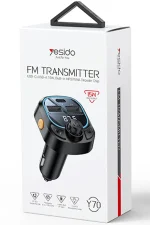 Yesido Y70 FM Transmitter for Cars – Bluetooth 5.3, 15W Charging & Music Playback - Image 2