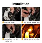 2Pcs Indicator Light Bulbs Super Bright-Yellow - Image 3