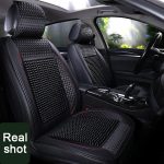 Natural Wood Bead Car Seat Cover Massage Cool Cushion - Image 2