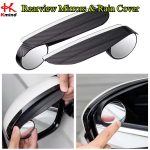 2pcs Mirror and Rain Cover All-in-One Textured Carbon Fiber