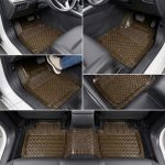 5Pcs Universal Transparent PVC Car Floor Mats – Durable PVC