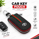 Key Holder Bag Black Zipper (Toyota)
