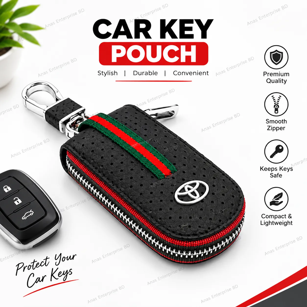 download - 2026-10-14T180457.278 Key Holder Bag Black Zipper (Toyota) - Image 1