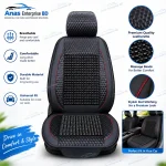 Natural Wood Bead Car Seat Cover Massage Cool Cushion